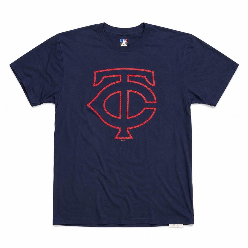 Men's Minnesota Twins MLB Navy Official Logo T-Shirt - NWT
